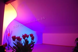 Lichtwand  mit  LED Farbwechsel